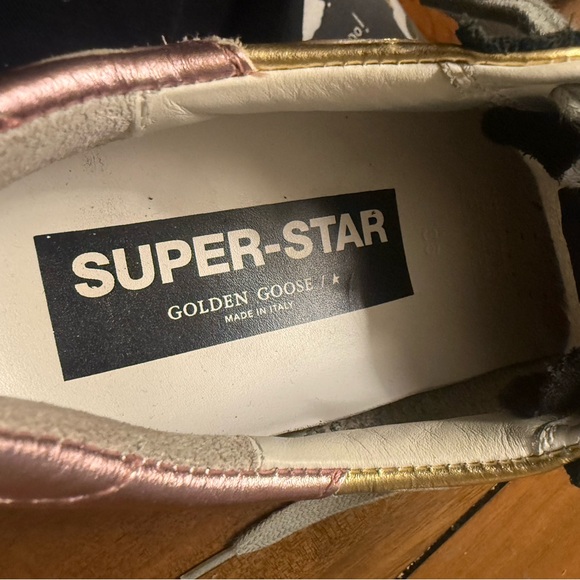 Golden Goose Black and Gold Sneakers - Picture 3 of 5